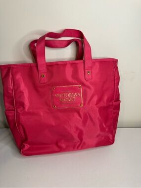 Victoria’s Secret Pink Nylon Tote Bag Large‎ Carryall Travel Gym Bag